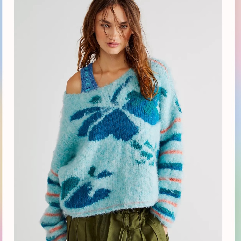 NWT Free People Lily Pullover Sweater